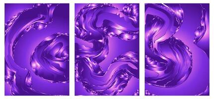 This Abstract Neon Gradient Blue Background Set. Perfect for social media, websites, ads, event posters and digital branding projects. vector