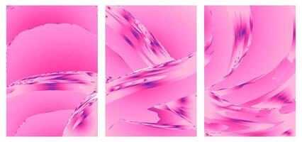 This Abstract Gradient Neon Pink Background Set. Perfect for social media, websites, ads, event posters and digital branding projects. vector