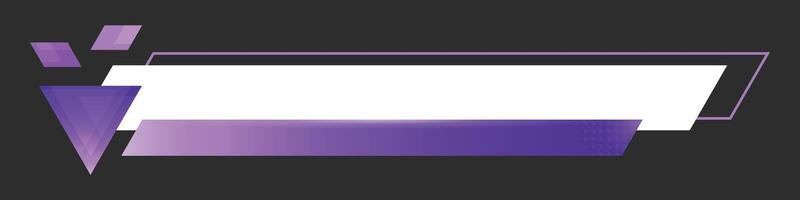 Lower third banner. Broadcast news lower third banner template design. Lower third bar template for breaking news. headline title, vector