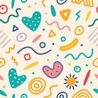 seamless pattern a white background vector
