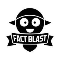 Fact blast logo vector