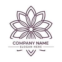 a flower logo design for a company vector