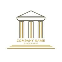 a logo for a company that is made up of columns vector