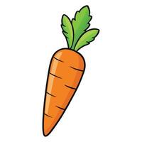 Carrot clip art and Design With a White Background vector