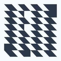 Abstract Geometric Curves Pattern with Organic Shape Design. vector