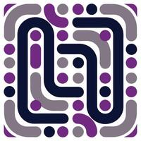 Modern Abstract Pattern Geometric Organic Shapes. vector
