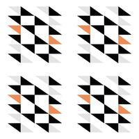 Abstract Pattern with Geometric and Organic Curves Design. vector