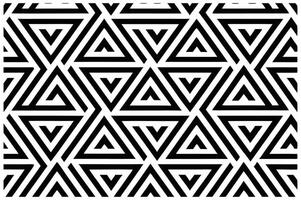 Minimalist Black-and-White Interlocking Shapes in a Geometric Design vector