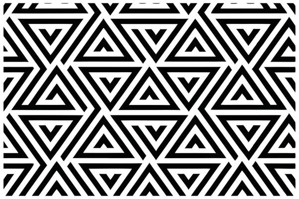 Minimalist Black-and-White Interlocking Shapes in a Geometric Design