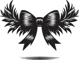 Clean Ribbon Bow Icon for Creative Digital Projects vector