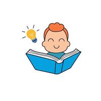 Reading Brings New Ideas to Life vector