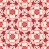Abstract geometric shapes and line seamless pattern. Arabesque tile texture. Modern mosaic background vector