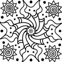 Intricate Mandala and Floral Patterns for Coloring Fun vector