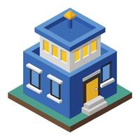 Innovative Architecture in 3D Government Office Buildings vector
