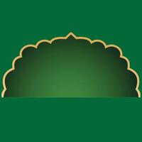 Modern Ramadan Kareem Background with Gold and Green Gradient vector