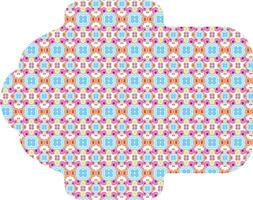 Ornament Pattern Envelope in a Cool Colorful Palette vector