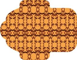 Brown Ornamental Pattern Envelope Design vector