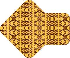 Beautifully Patterned Square Envelope in Shades of yellow and brown vector