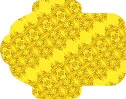 Stylish Envelope with a Bright Yellow-Themed Ornament Pattern vector