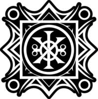A glyph style icon of tarot symbol vector