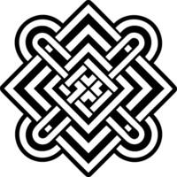 Knot symbol icon in glyph style vector