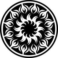 A glyph style icon depicting fire symbol vector