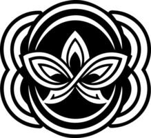 A glyph icon depicting infinity loop tattoo vector