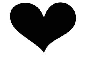 Crescent heart icon simple and elegant illustration vector
