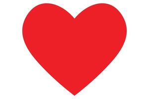 Simple crescent heart shape icon modern art vector