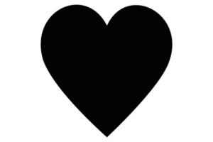 Abstract crescent heart icon simple minimalist vector