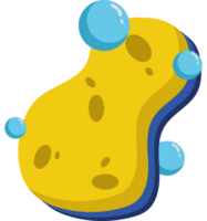 A sponge with bubbles on it icon isolated png