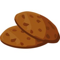 Two cookies icon isolated png