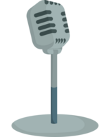 A microphone on a stand icon isolated png
