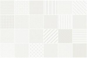 Collection of minimalistic seamless patterns. Beige textile endless prints. Repeatable unusual simple backgrounds vector