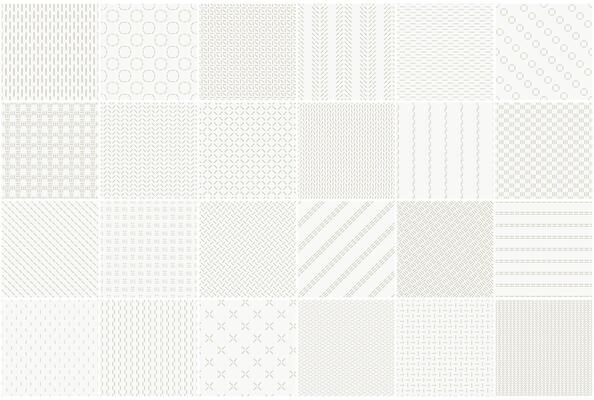 Collection of minimalistic seamless patterns. Beige textile endless prints. Repeatable unusual simple backgrounds
