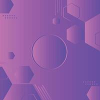 Modern Pink and Purple abstract background rounded squares geometric white on pink and purple gradient background vector
