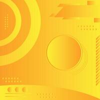 Yellow abstract background modern circle concept futuristic graphic. Yellow abstract background design, bright poster vector