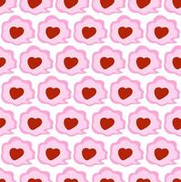 a pattern with hearts on it vector