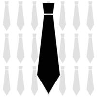 Modern sharp large tie in front and a tie shape pattern in the background, monochrome abstract minimal art, good for background, wallpaper, and fashion design, suitable for web design, black and white vector