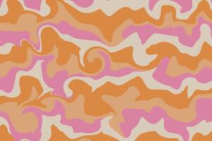 Vibrant Abstract Pattern with Organic Swirls and Fluid Shapes in Warm Tones vector