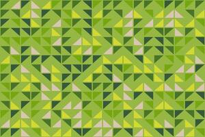 Abstract Green and Yellow Triangle Pattern with Vibrant Geometric Shapes and Mosaic Design vector