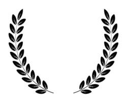 Wonderful round leaf design with branch vector