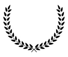 Circular leaf design with branch vector