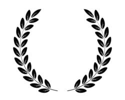 Wonderful circle leaf design with branch vector