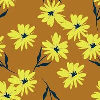 abstract flowers pattern vector