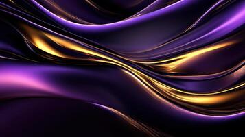 Vibrant Smoke Patterns in Neon Colors Against a Dark Background photo