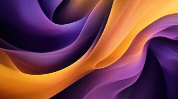 Abstract Background Design with Gold and Blue Waves photo