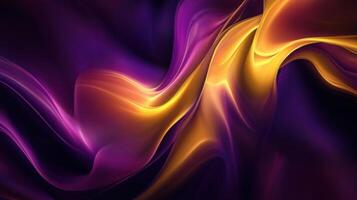 Abstract Dark Blue and Orange Wavy Surface Texture photo