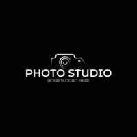 ABSTRACT CAMERA LENS SIMPLE LOGO ICON BLACK ORANGE COLOR TEMPLATE DESIGN ELEMENT vector