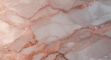 Elegant rose gold marble background with copy space photo